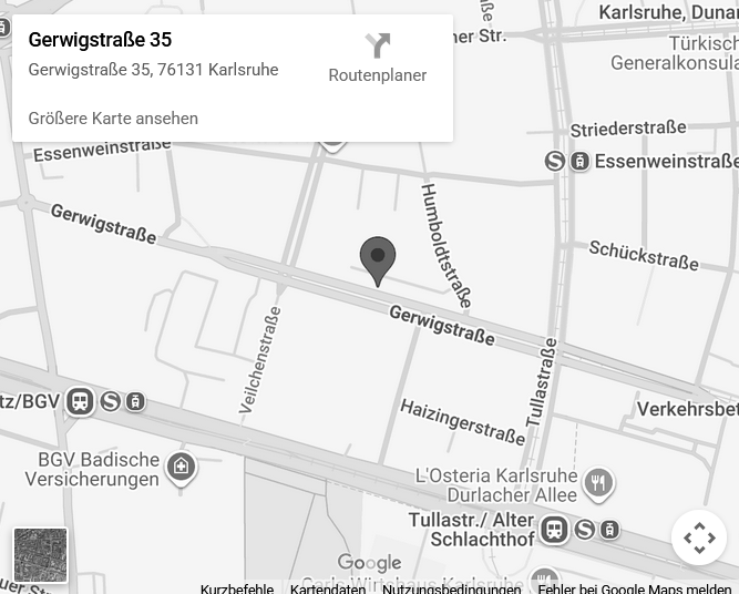 Standort des Bücherland Karlsruhe